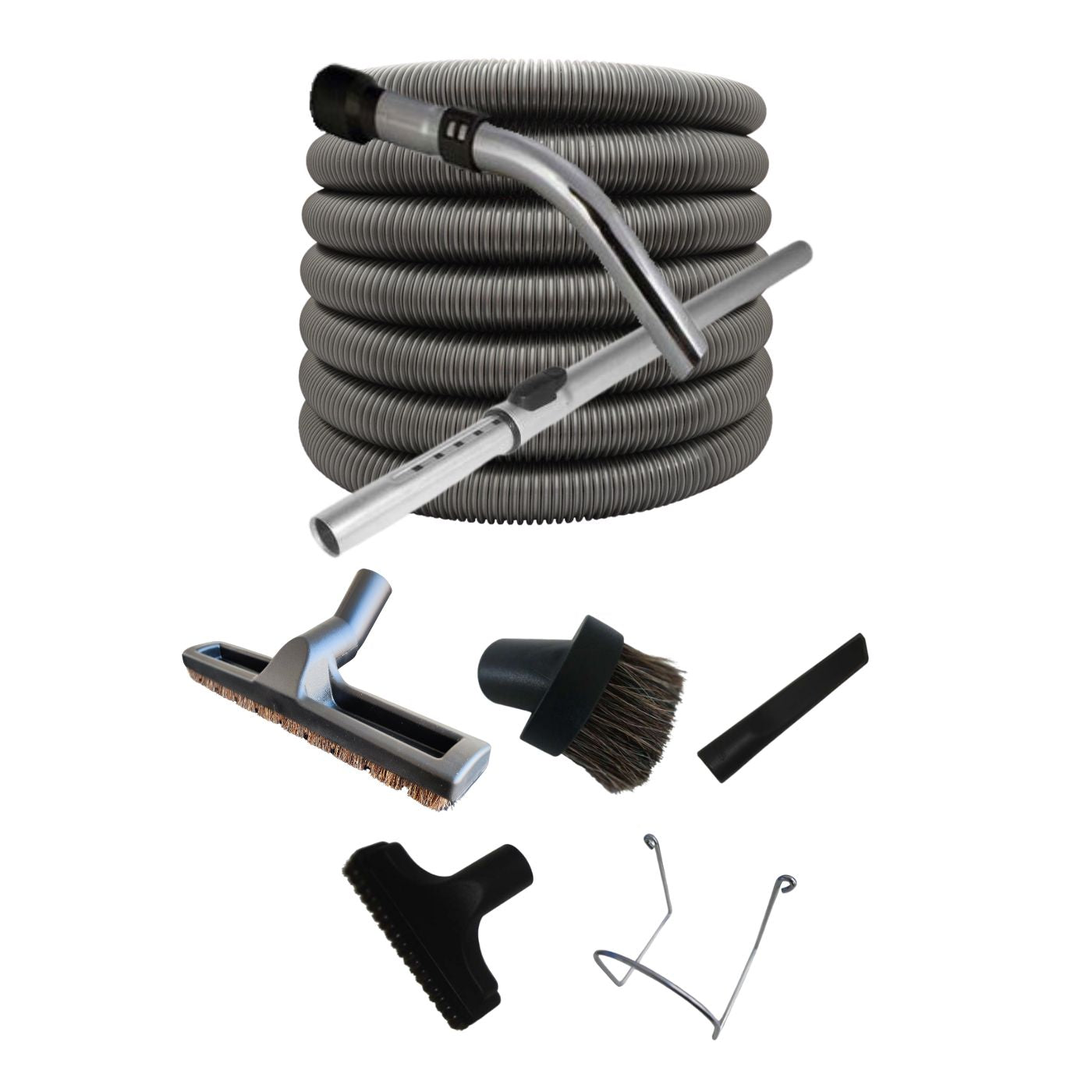 Pack complet aspirateur centralisé PREMIUM 1 avec flexible et accessoires pour l'installation de 3 prises standard